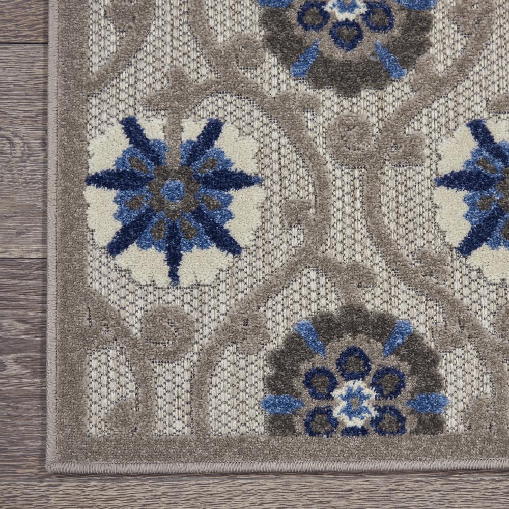 Nourison Aloha Runner Area Rug, Grey/Blue, 2'3" x 7'6", ALH19. Picture 4