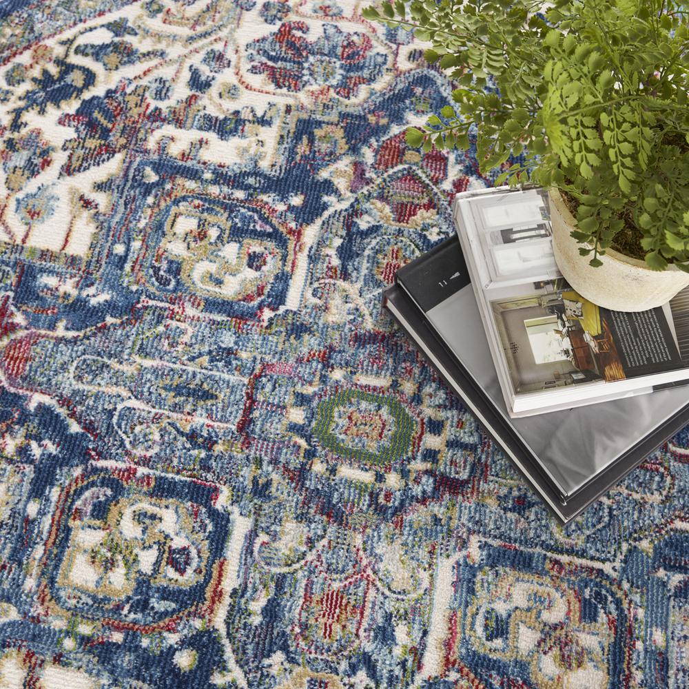 Bohemian Round Area Rug, 4' x Round. Picture 8