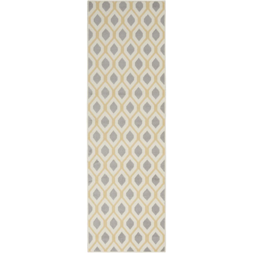 Grafix Area Rug, White, 2'3" x 7'6". Picture 1
