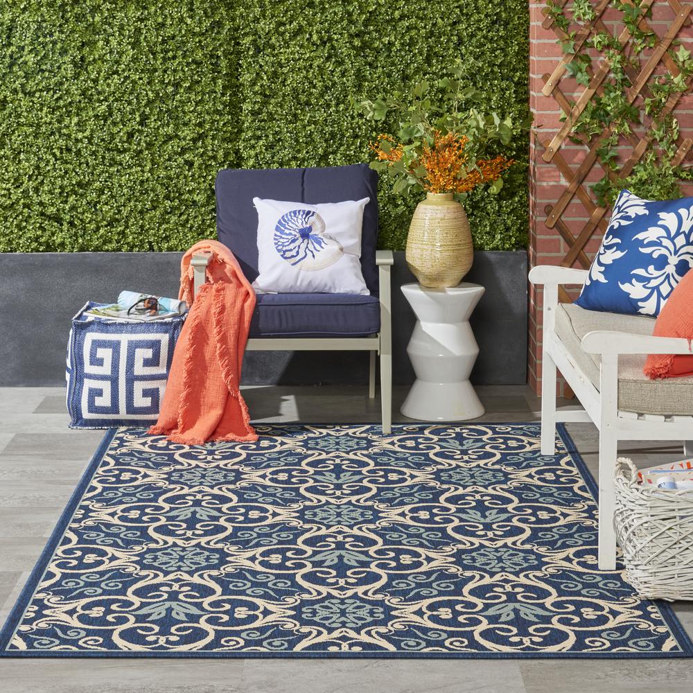 Caribbean Area Rug, Navy, 3'11" x 5'11". Picture 8