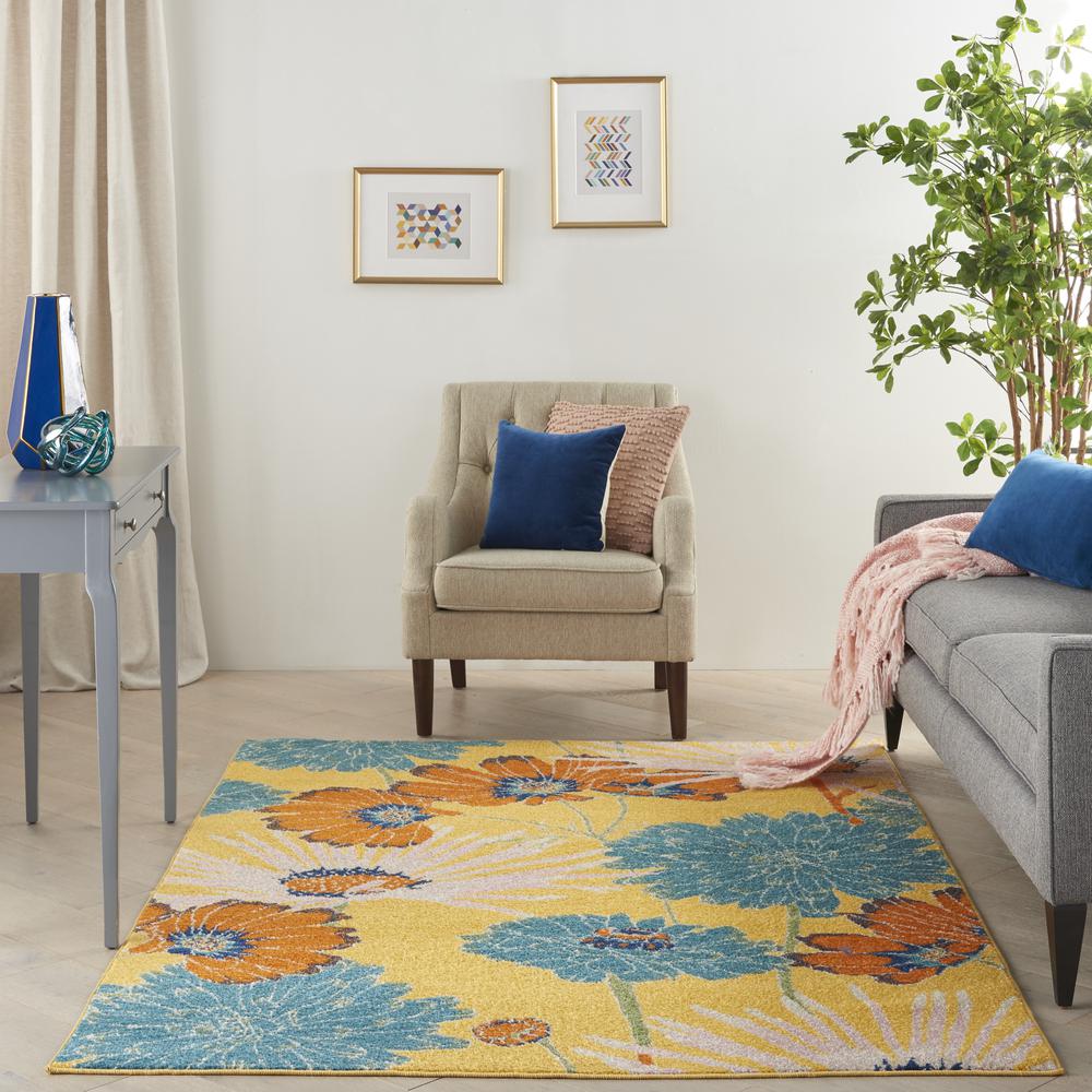 Contemporary Rectangle Area Rug, 4' x 6'. Picture 10
