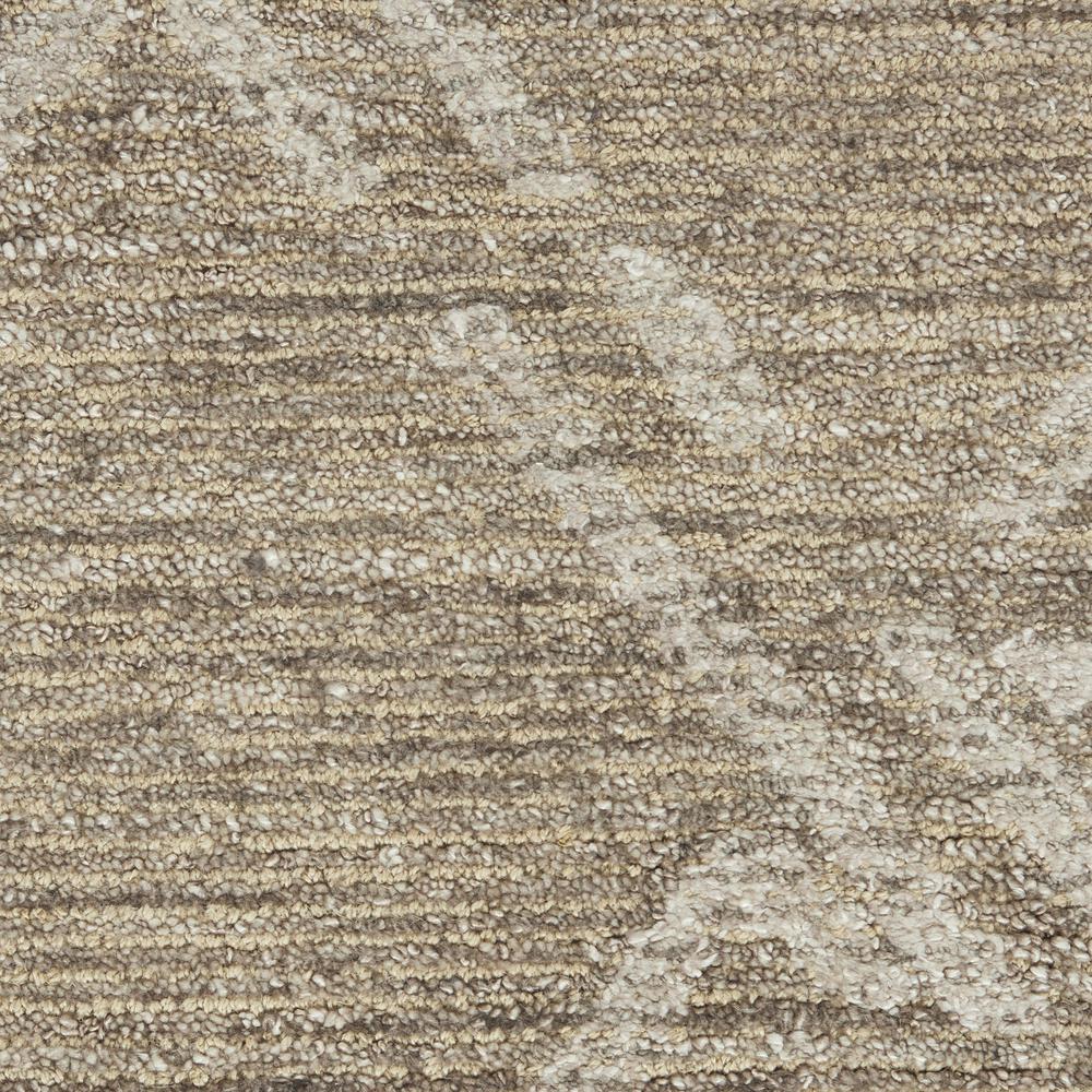 Nourison Venosa Area Rug, Taupe, 5'3" x ROUND, VSN01. Picture 6