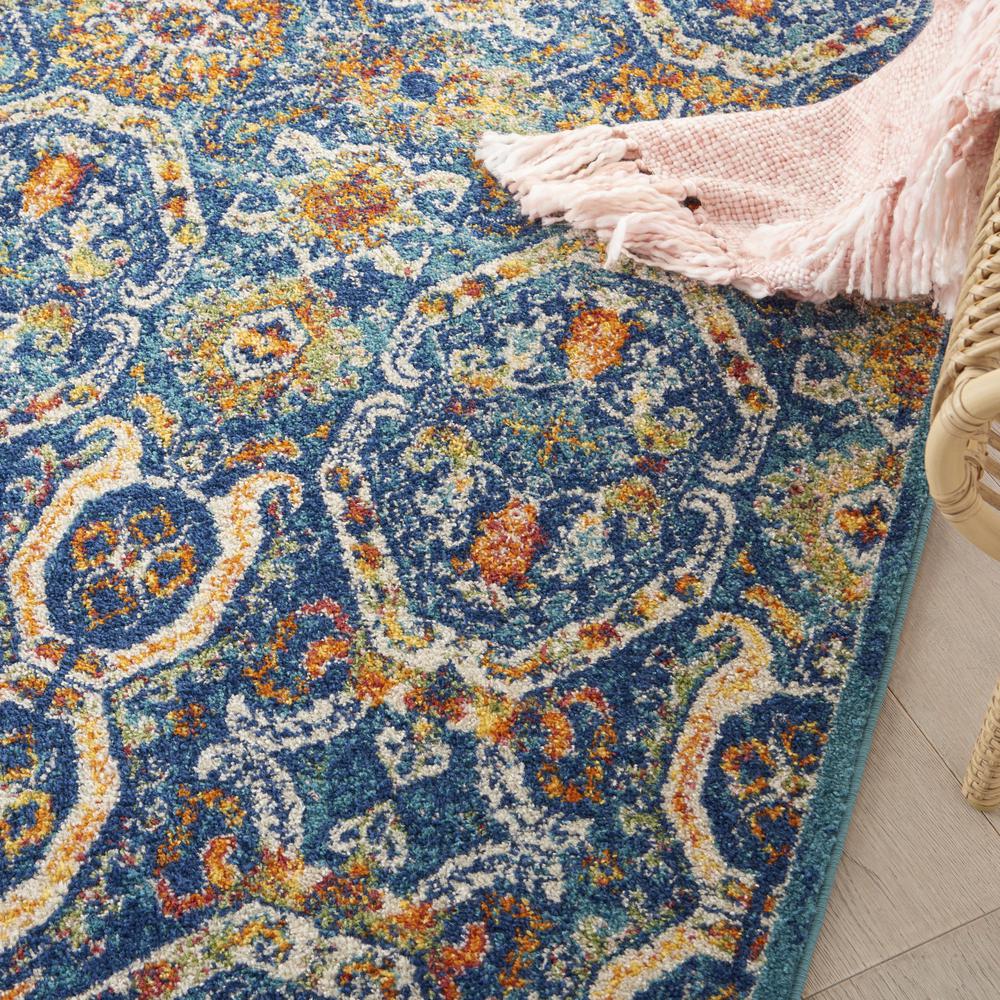 ALR05 Allur Blue Multicolor Area Rug- 5'3" x 7'3". Picture 7