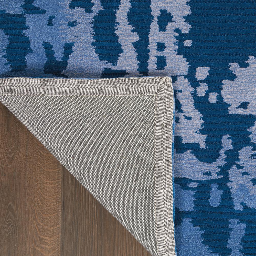 Symmetry Area Rug, Navy Blue, 3'9" X 5'9". Picture 3