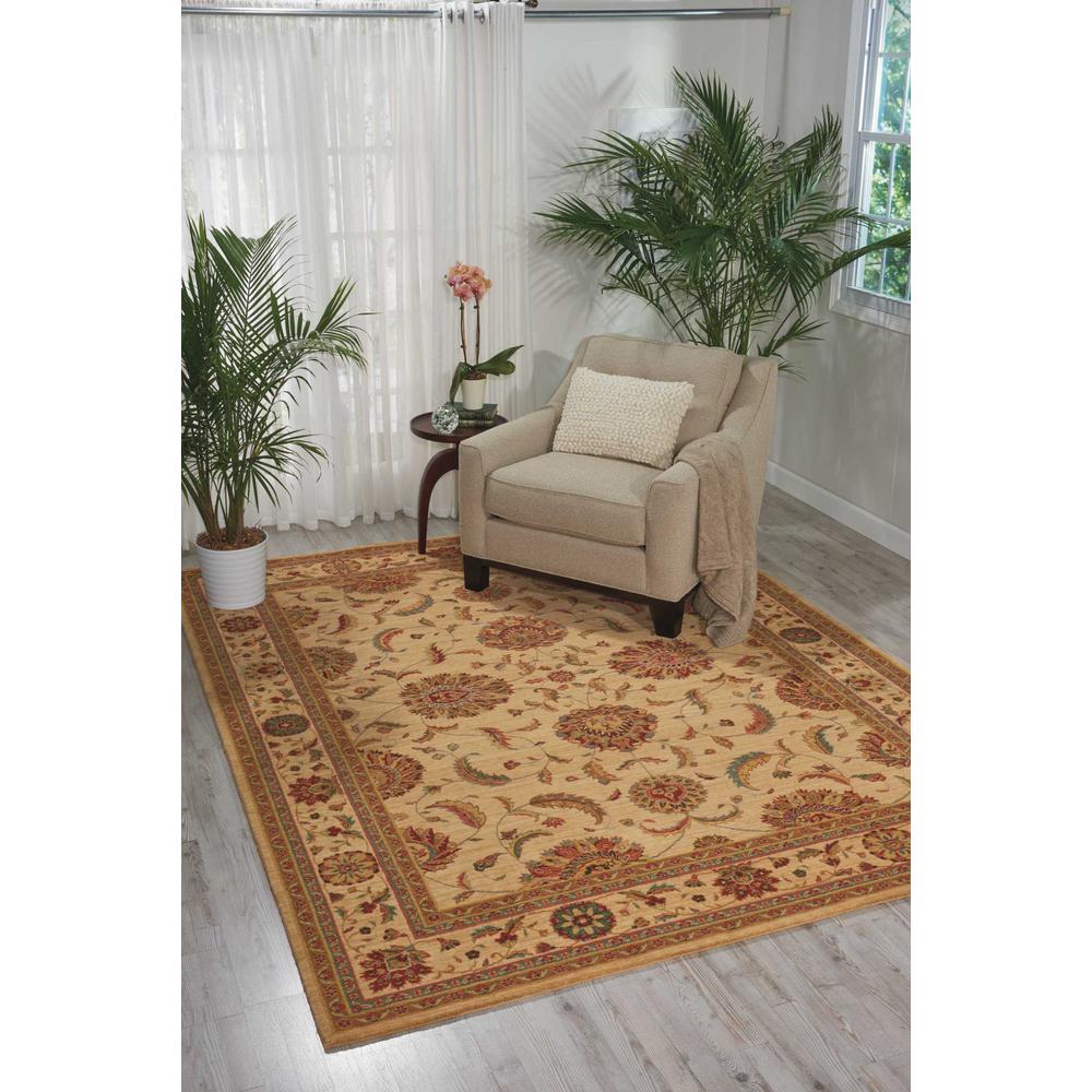 Rectangle Traditional Machine Made Area Rug. Picture 2