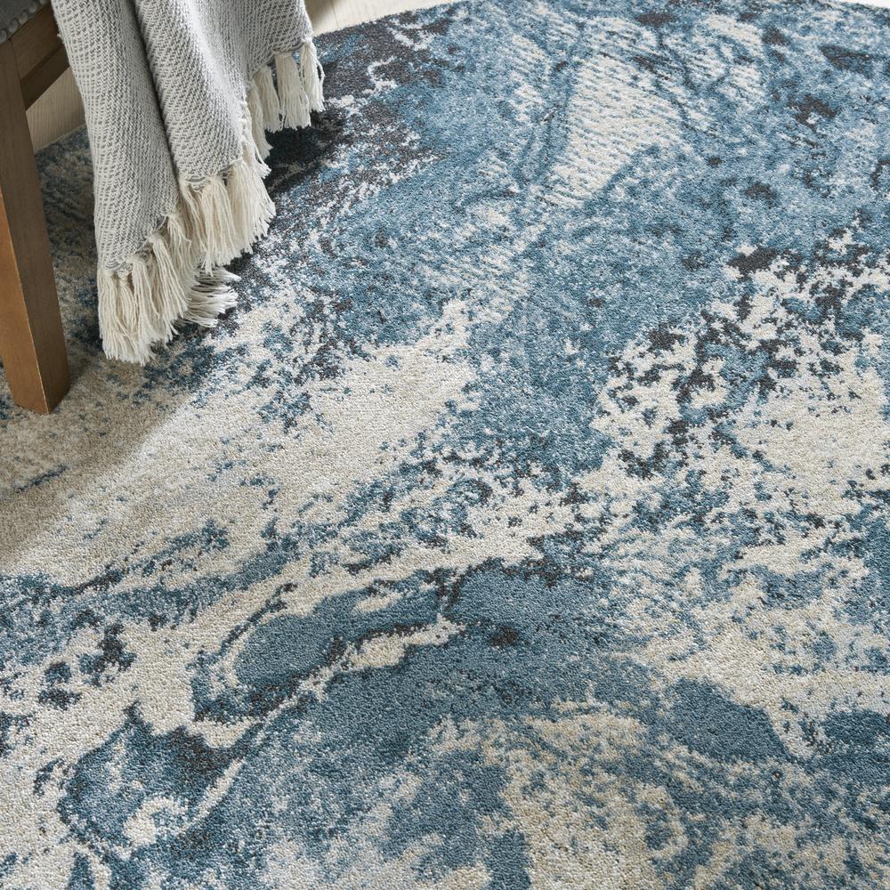 Modern Round Area Rug, 5' x Round. Picture 8