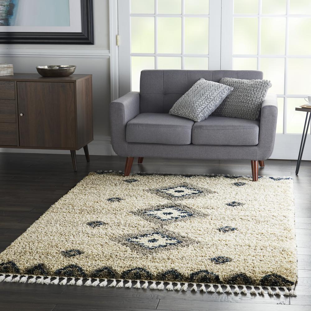 Nourison Home Scandinavian Shag Area Rug. Picture 10