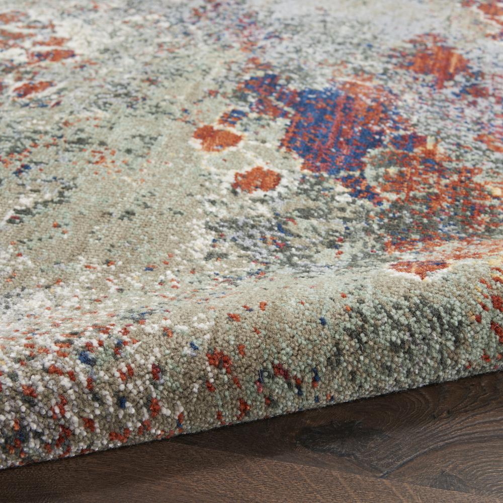 Nourison Artworks Area Rug, Seafoam/Brick, 5'6" x 8', ATW02. Picture 7