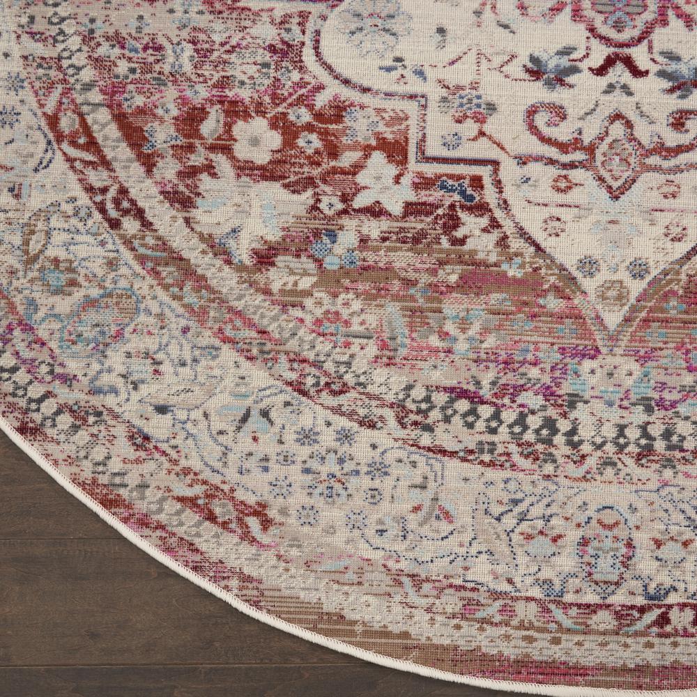 Vintage Round Area Rug, 6' x Round. Picture 5
