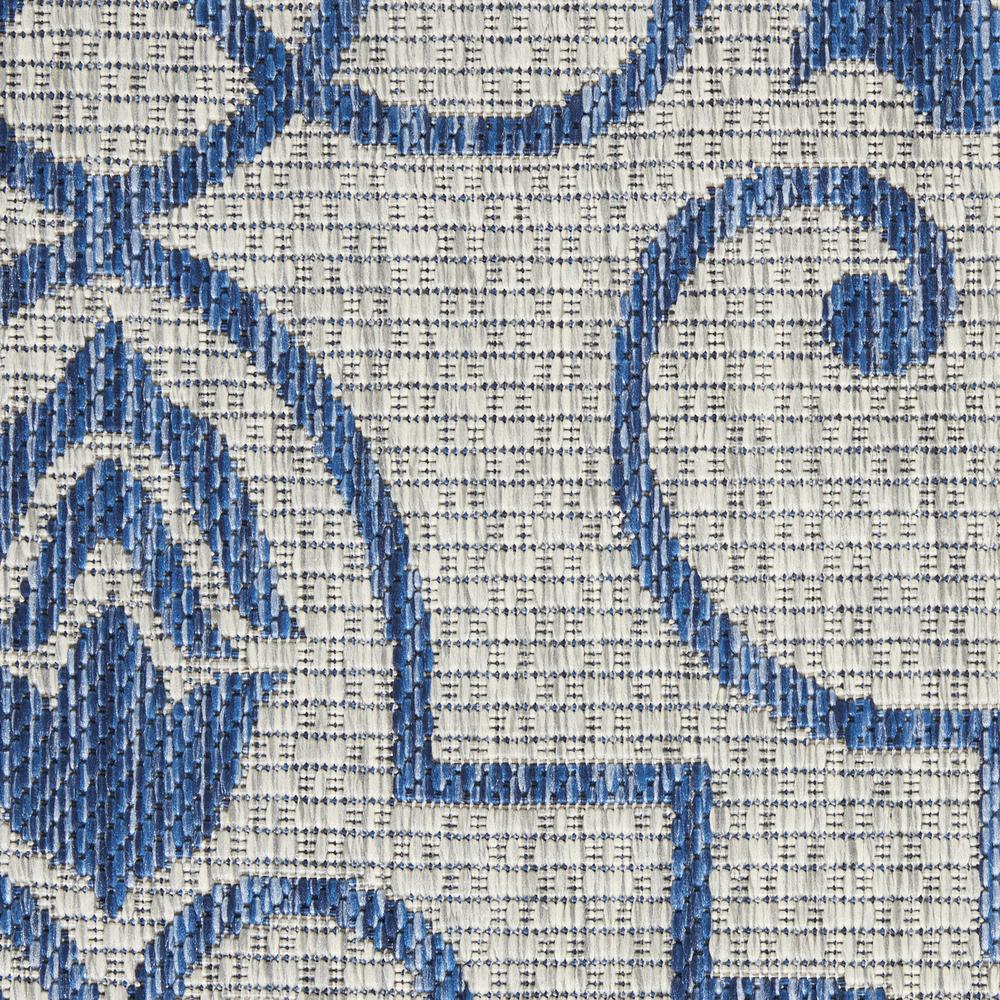 GRD04 Garden Party Ivory Blue Area Rug- 5'3" x round. Picture 6