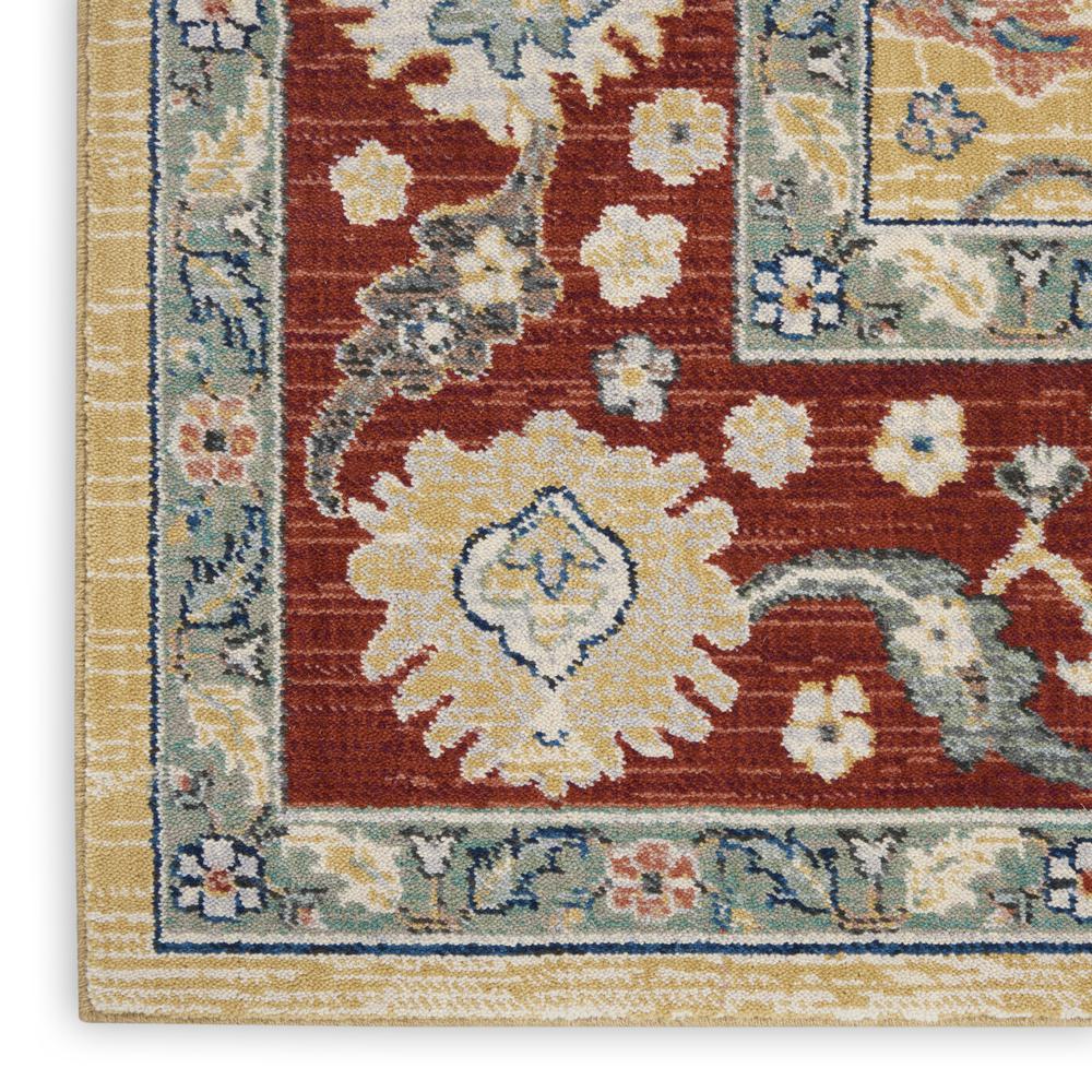 Nourison Parisa 8'6 x 11'6 Gold Brick Area Rug. Picture 5