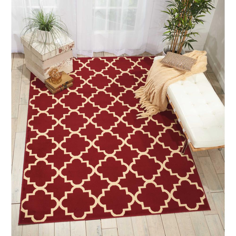 Grafix Area Rug, Red, 5'3" x 7'3". Picture 2