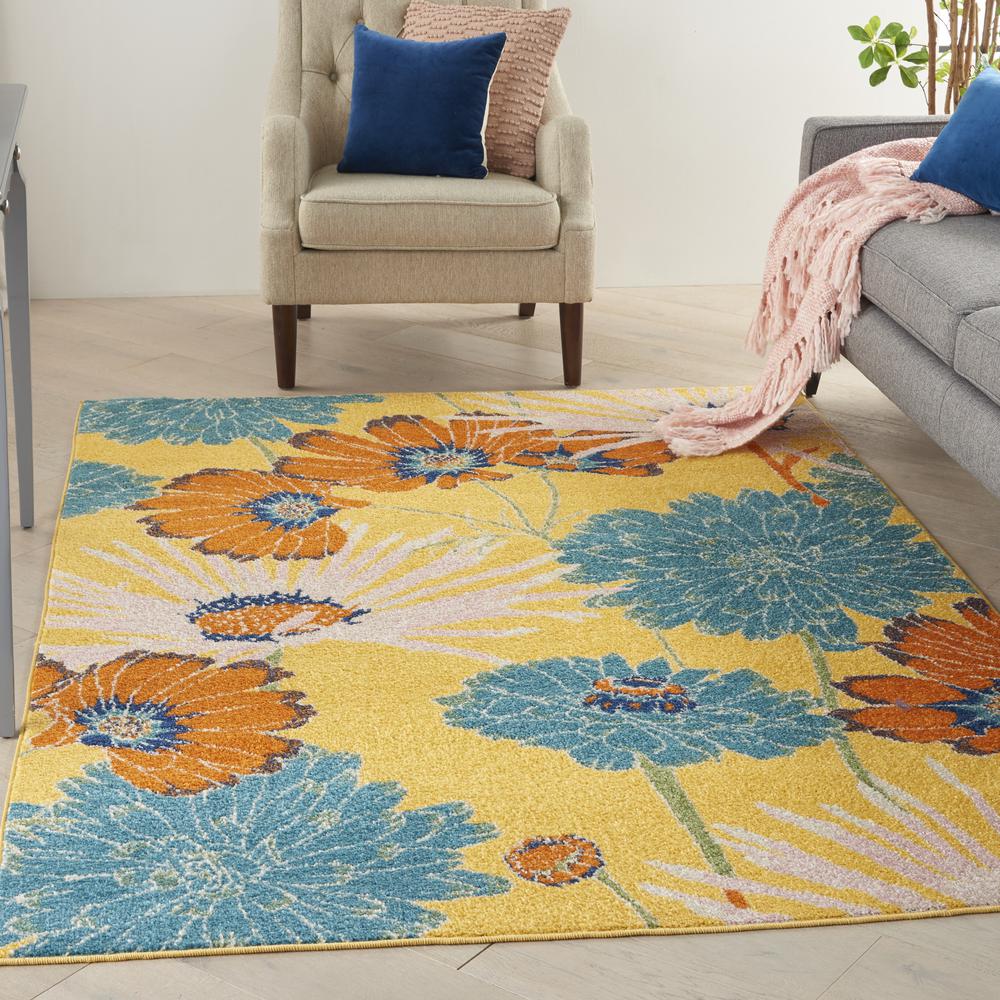 Contemporary Rectangle Area Rug, 4' x 6'. Picture 3