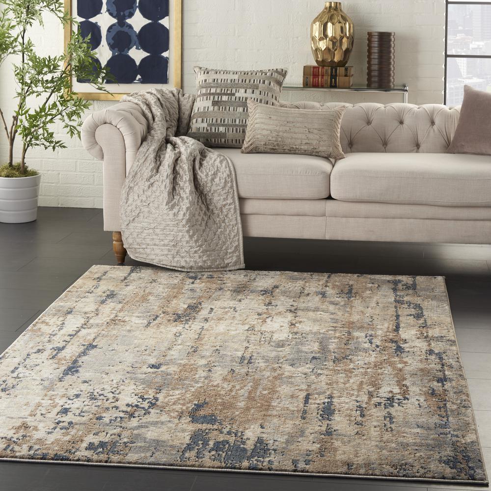 Nourison Quarry 6' x 9', Beige/Grey Area Rug. Picture 9