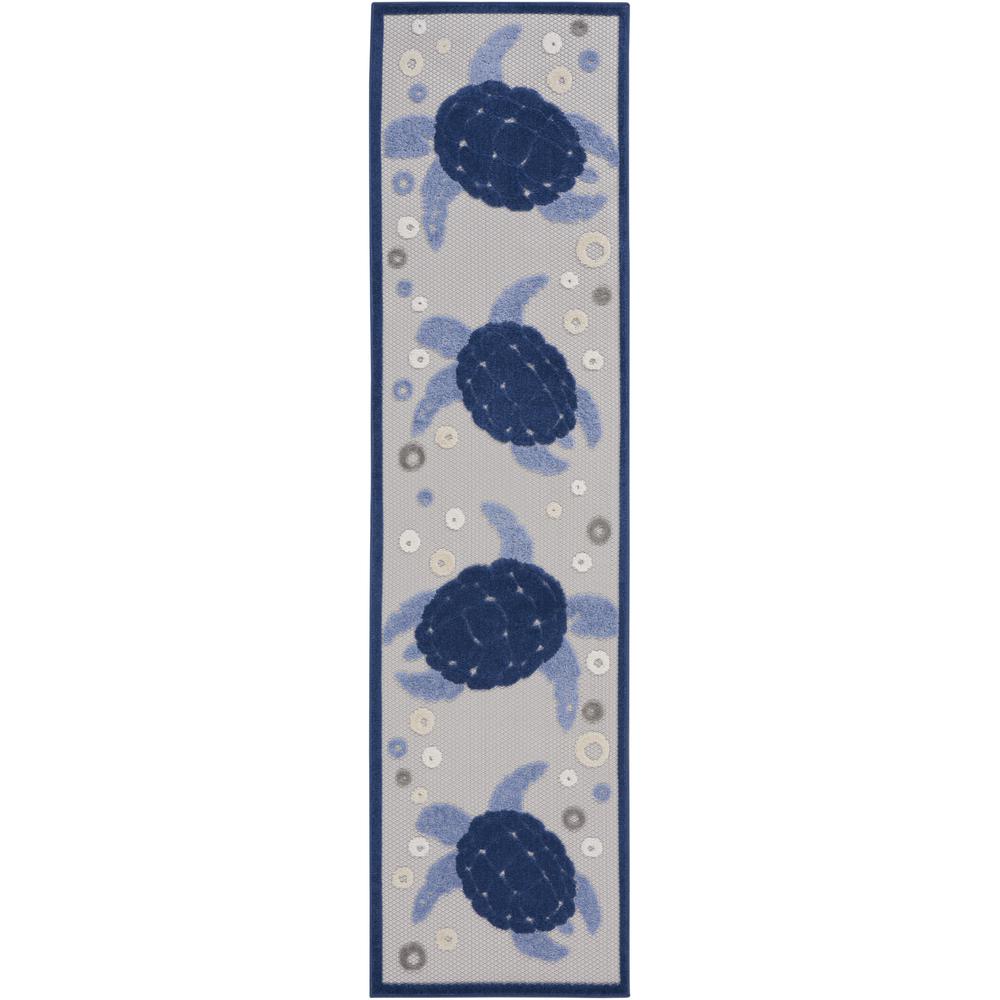 Coastal, Nautical & Beach Runner Area Rug, 6' Runner. Picture 1