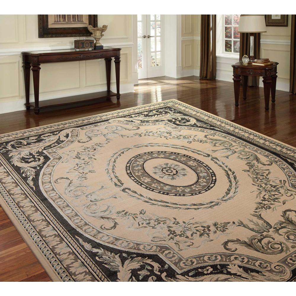 Platine Area Rug, Ivory, 5'3" x 7'5". Picture 2