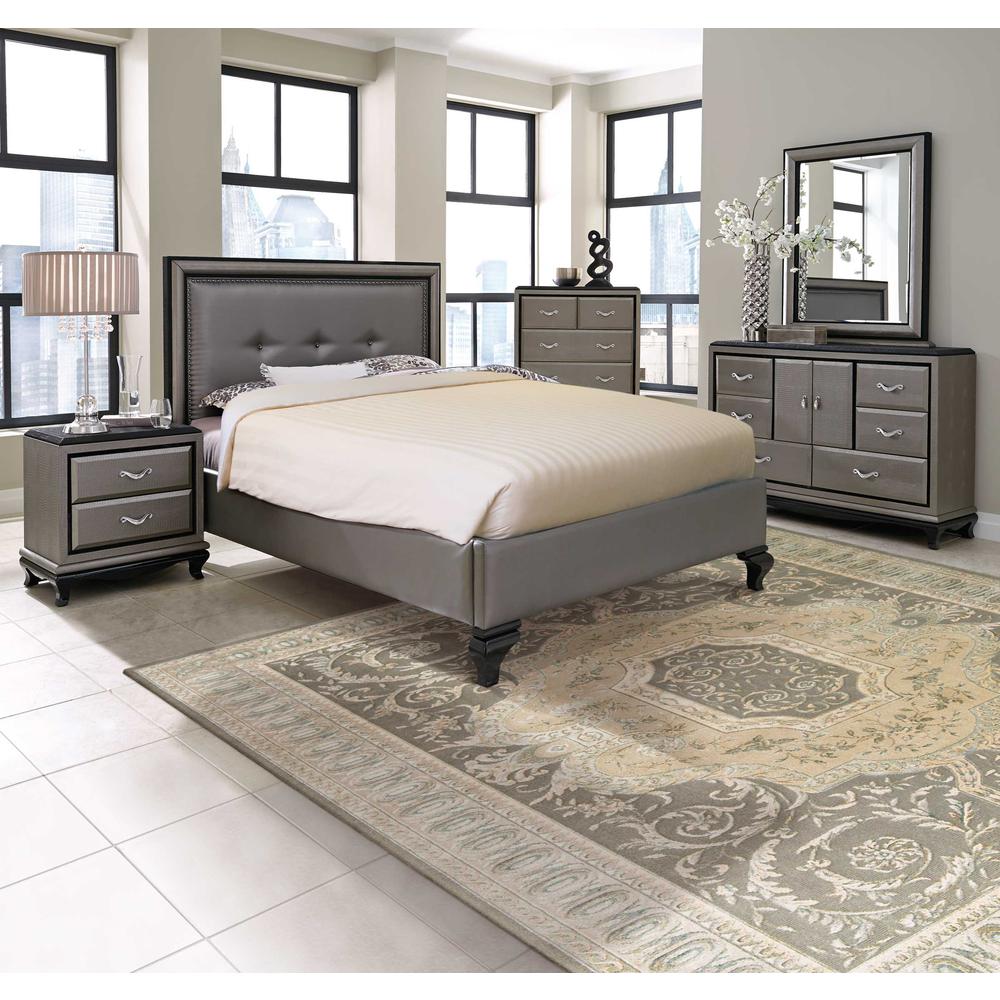 Platine Area Rug, Slate, 5'3" x 7'5". Picture 2