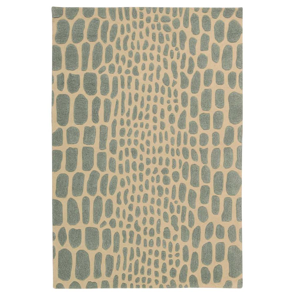 Zambiana Area Rug, Aqua, 8' x 10'6". Picture 1