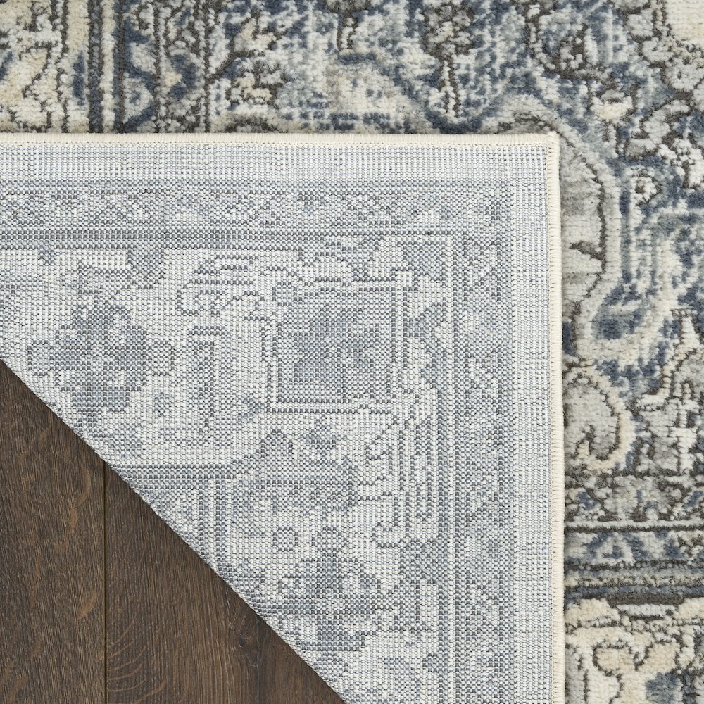 Concerto 7'10" x 9'10" Ivory Navy Vintage Indoor Rug. Picture 3