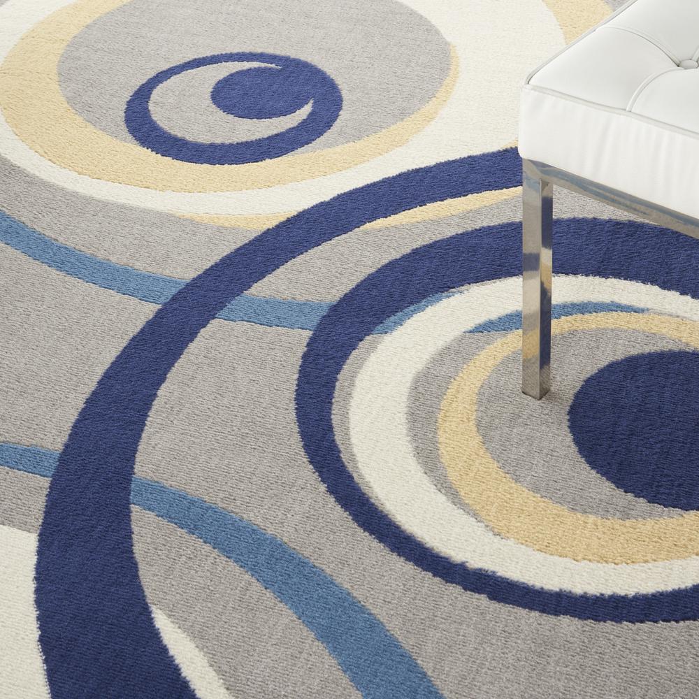 Mid-Century Modern Rectangle Area Rug, 4' x 6'. Picture 8