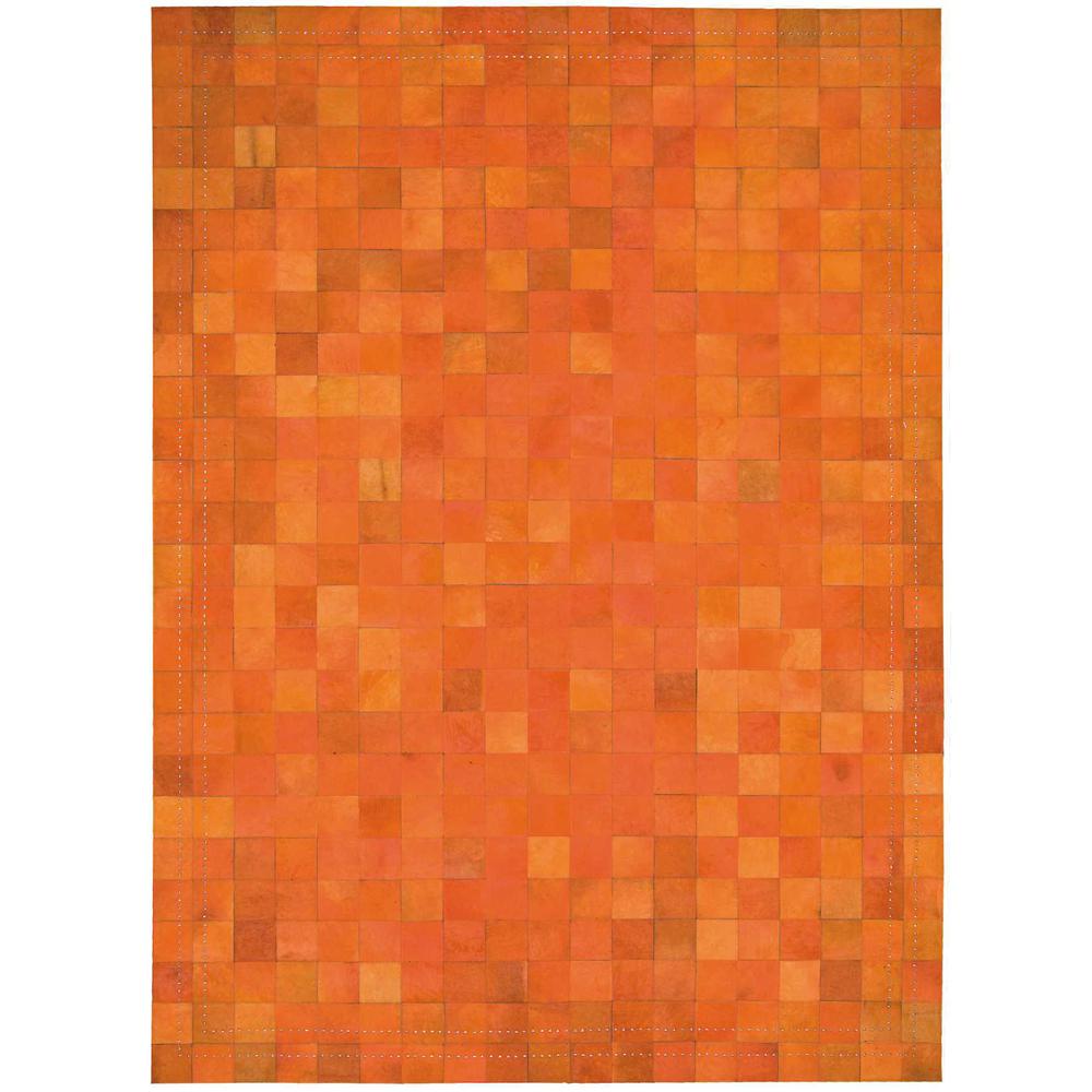 Bbl4 Medley Rectangle Rug By, Tangerine, 8' X 11'. Picture 1