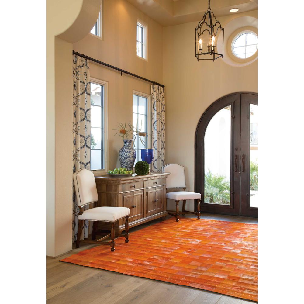 Bbl4 Medley Rectangle Rug By, Tangerine, 8' X 11'. Picture 2
