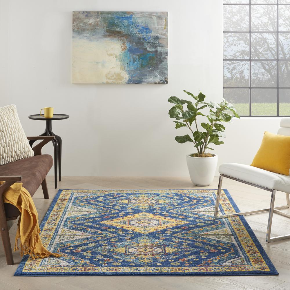 Bohemian Rectangle Area Rug, 4' x 6'. Picture 9