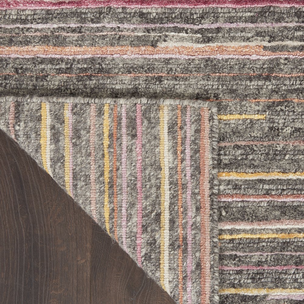 Nourison Plateau Area Rug, Grey/Flame, 7'9" x SQUARE, PAE01. Picture 3
