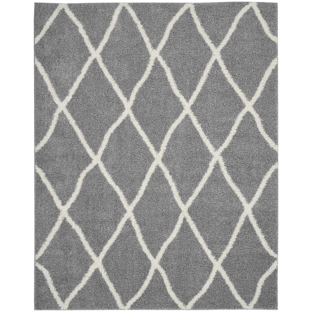 SHI02 Shangri-La Light Grey/Ivory Area Rug- 8' x 10'. Picture 1