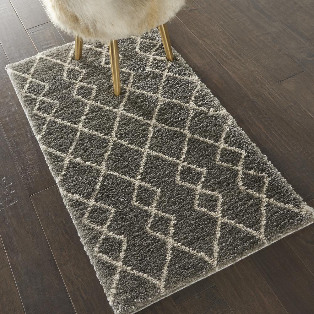 Nourison Home Geometric Shag Area Rug. Picture 2