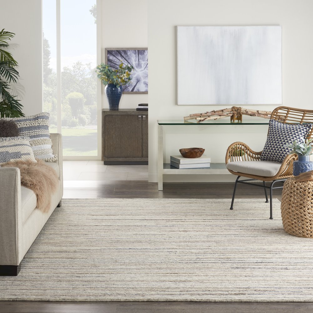 Nourison Plateau Area Rug, Ivory, 7'9" x 9'9", PAE01. Picture 2