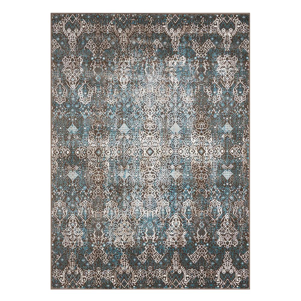 Karma Area Rug, Blue, 5'3" x 7'4". Picture 1