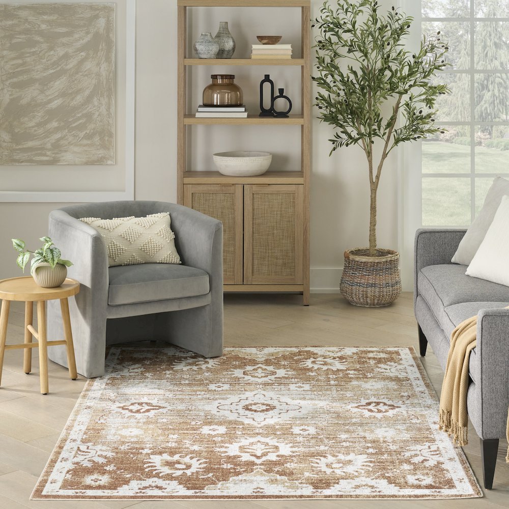 Nourison Home Astra Machine Washable Area Rug. Picture 9