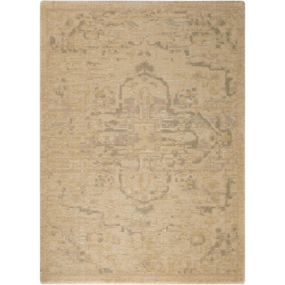 Nourison Silk Elements Sand Area Rug. Picture 1
