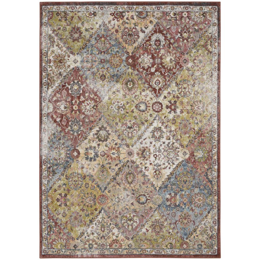 Vintage Rectangle Area Rug, 5' x 7'. Picture 1
