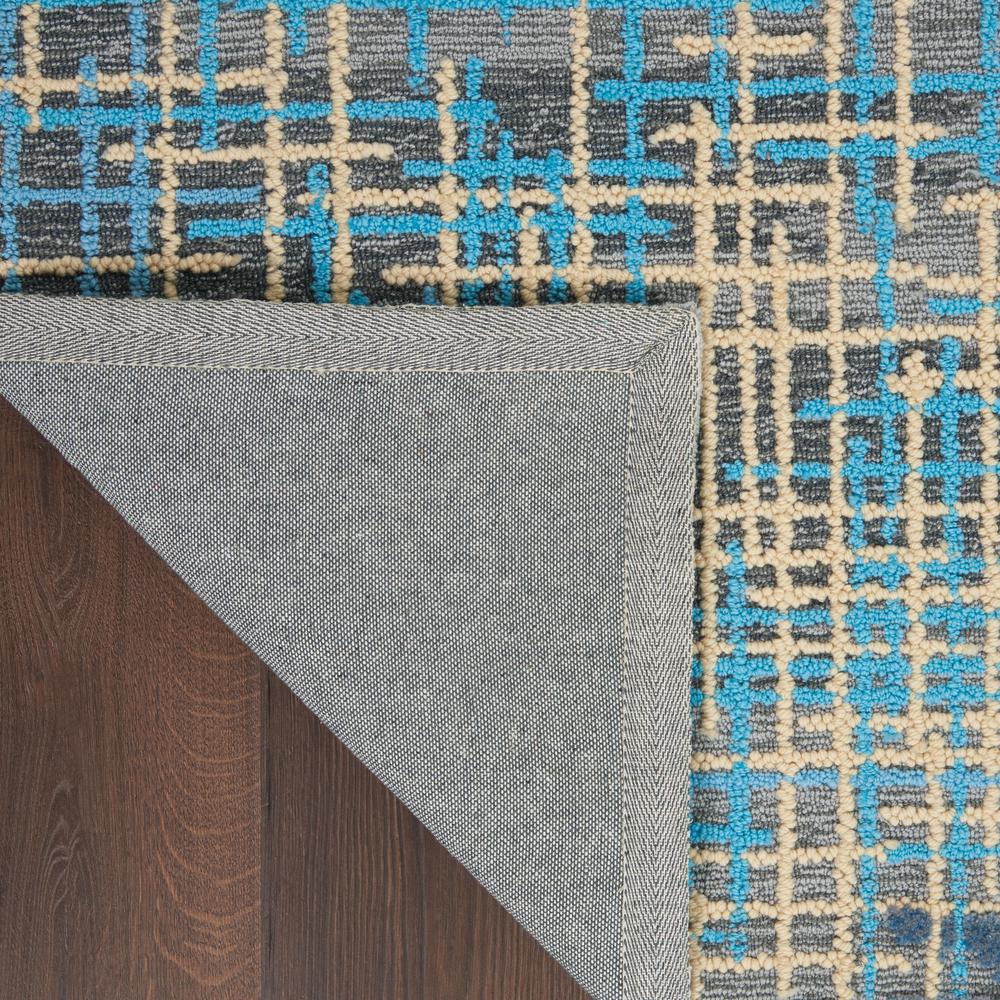 Symmetry Area Rug, Blue/Beige, 8'6" X 11'6". Picture 3