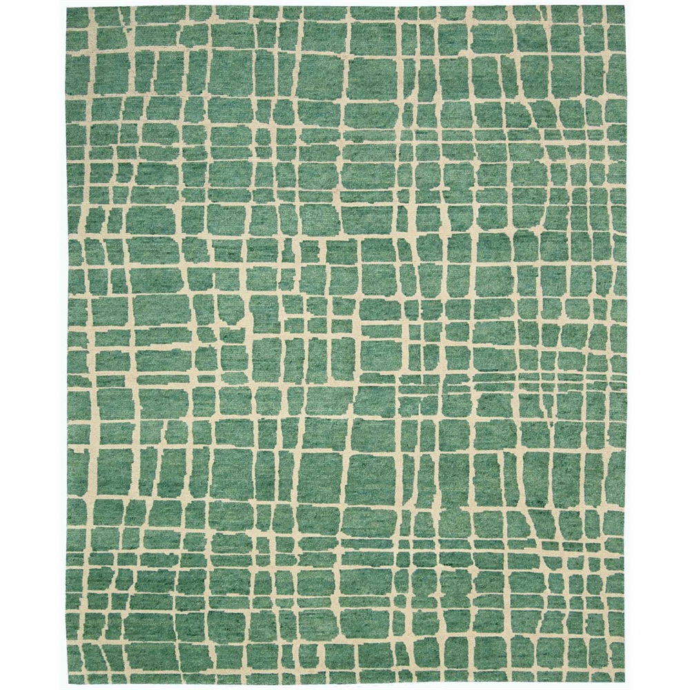Tahoe Modern Turquoise Green Area Rug. Picture 1