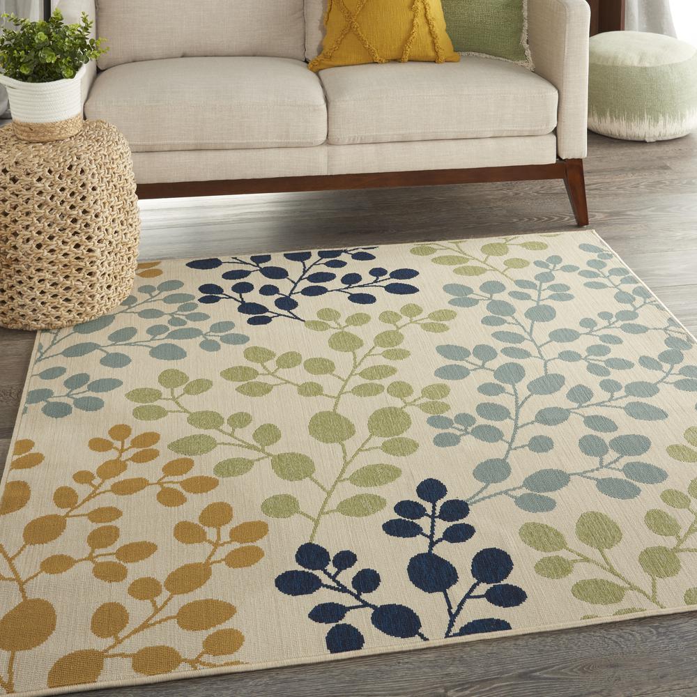 CRB01 Caribbean Ivory Area Rug- 5'3" x 5'3"square. Picture 2