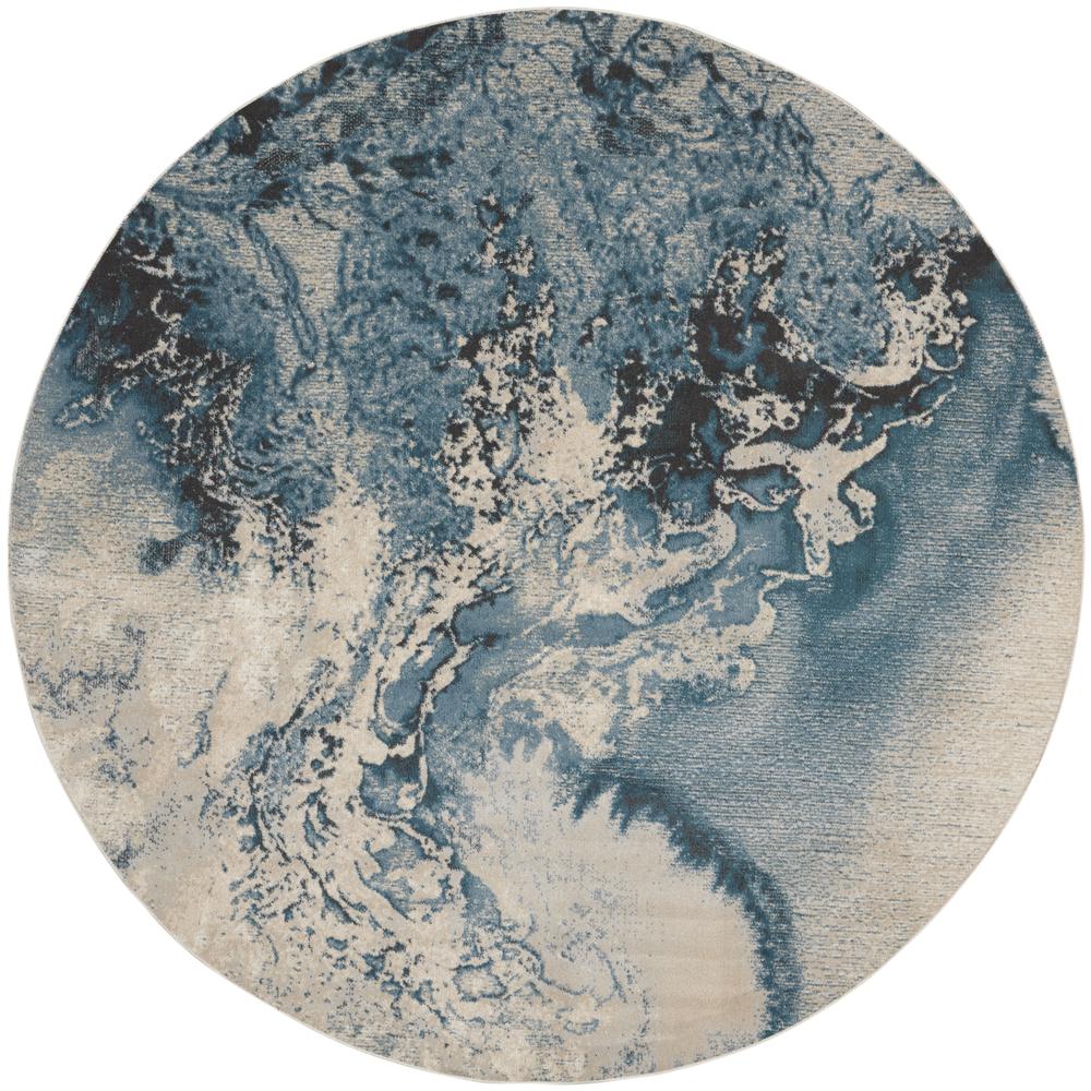 Modern Round Area Rug, 8' x Round. Picture 1