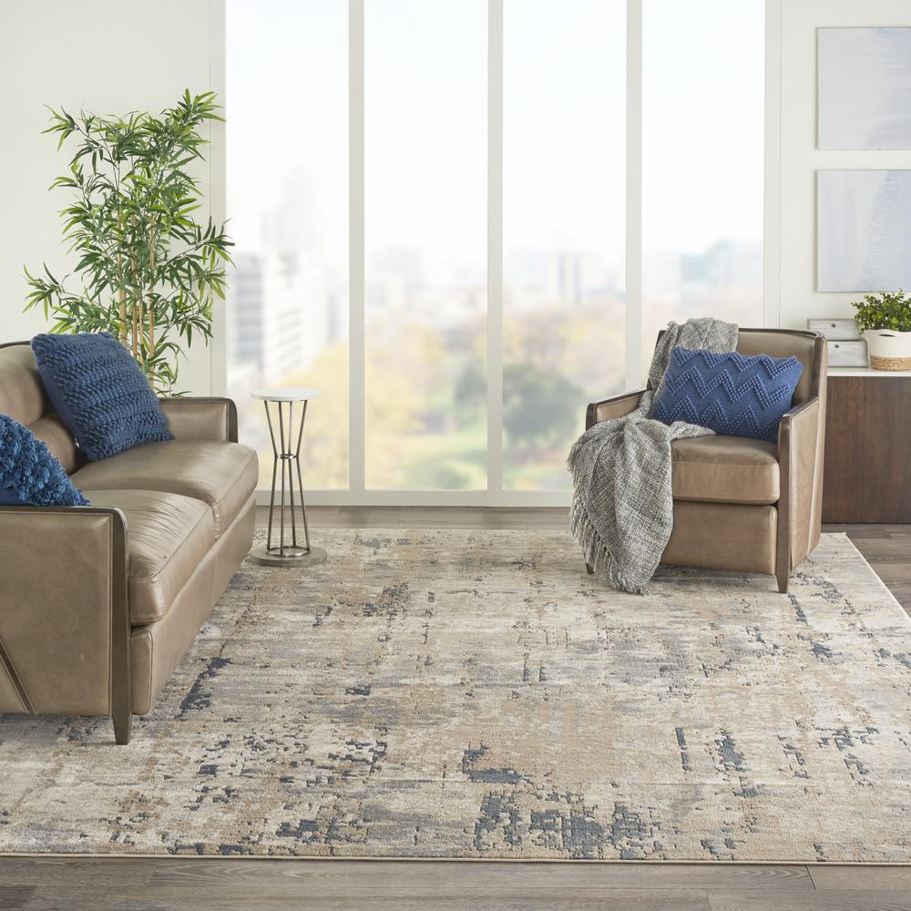 Nourison Quarry 7' x 10', Beige/Grey Area Rug. Picture 2