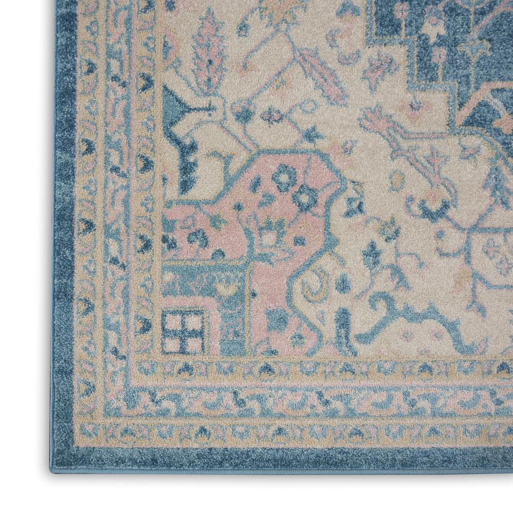 Tranquil Area Rug, Ivory/Turquoise, 8' X 10'. Picture 5