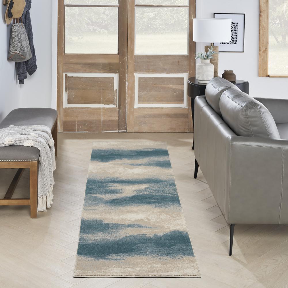 Modern Runner Area Rug, 8' Runner. Picture 2