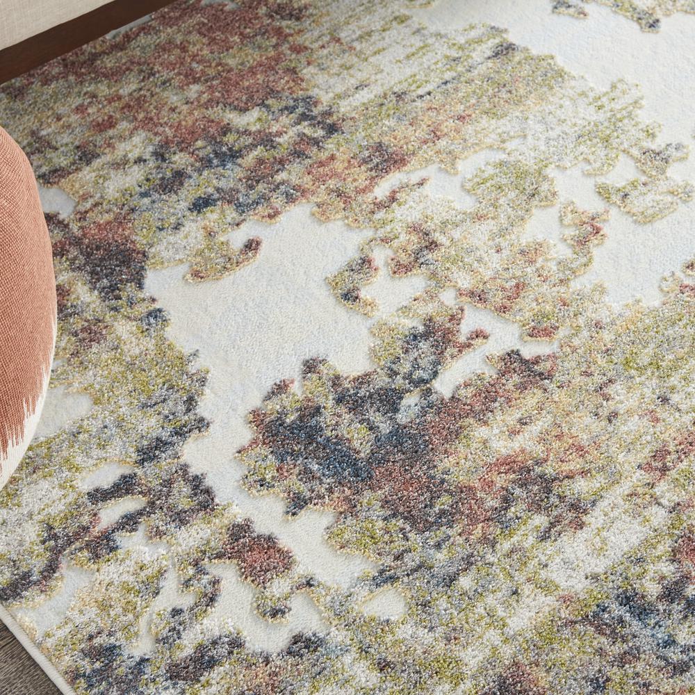 TRC04 Trance Ivory/Multi Area Rug- 6'6" x 9'6". Picture 8