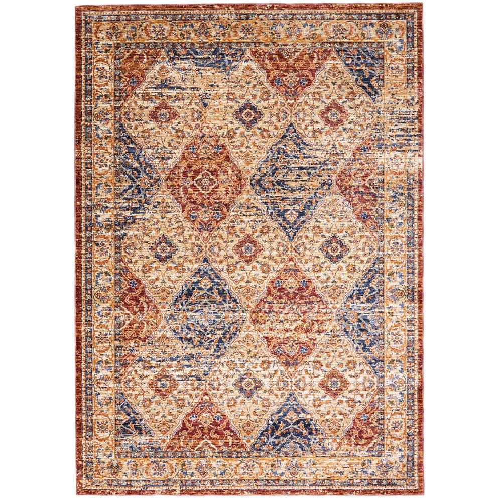 Reseda Area Rug, Multicolor, 5'3" x 7'6". Picture 1