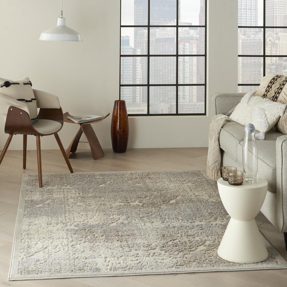 Graphic Illusions Area Rug, Ivory, 5'3" x 7'5". Picture 9