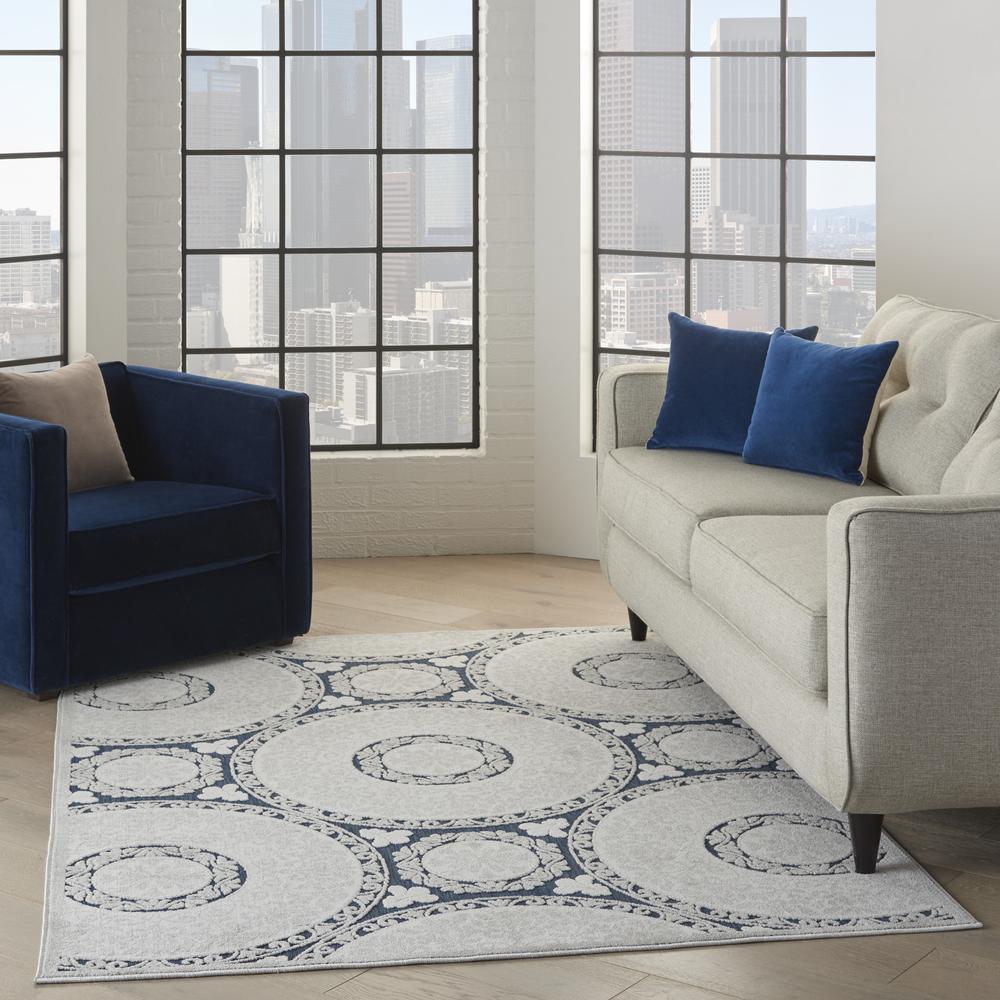 CLA03 Calobra Blue Area Rug- 5'3" x 7'3". Picture 9