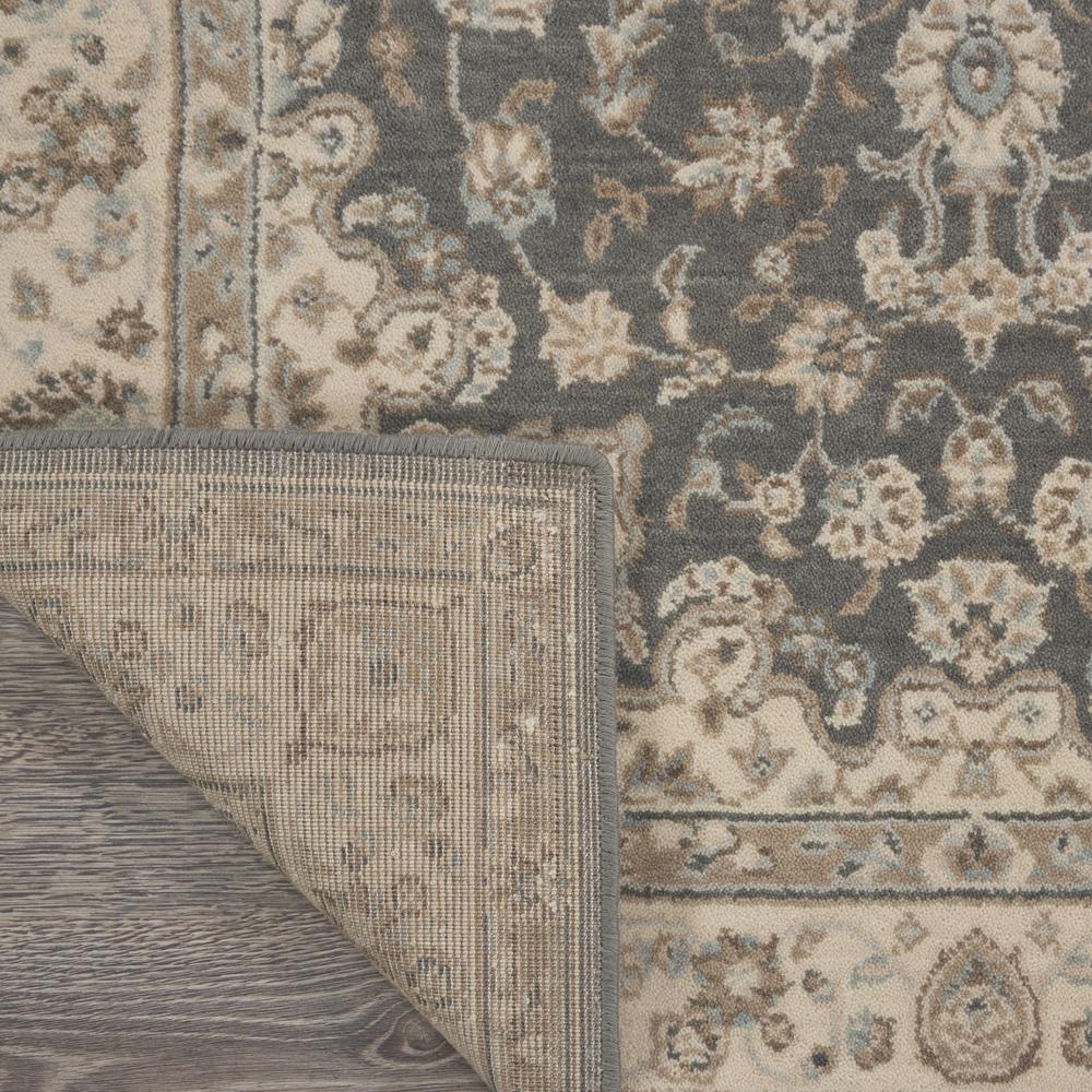 Nourison Living Treasures Area Rug, 3'6" x 5'6", Grey/Ivory. Picture 3