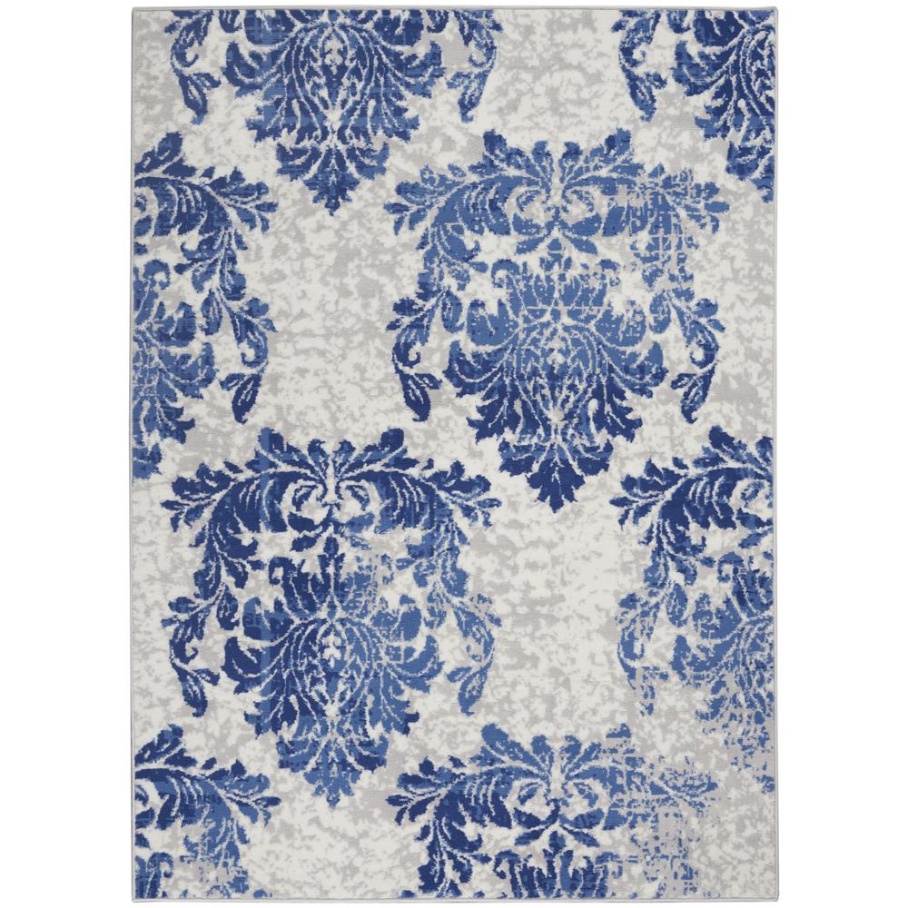 WHS11 Whimsicle Ivory Navy Area Rug- 4' x 6'. Picture 1