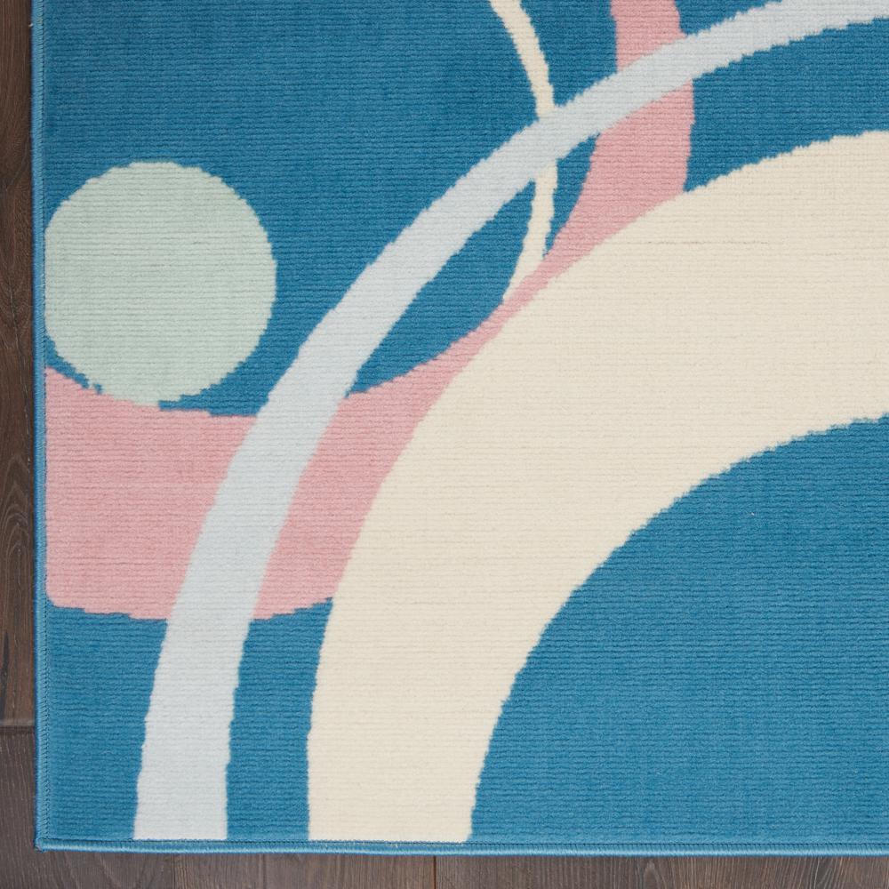 Grafix Area Rug, Blue Multicolor, 3'9"X5'9". Picture 4