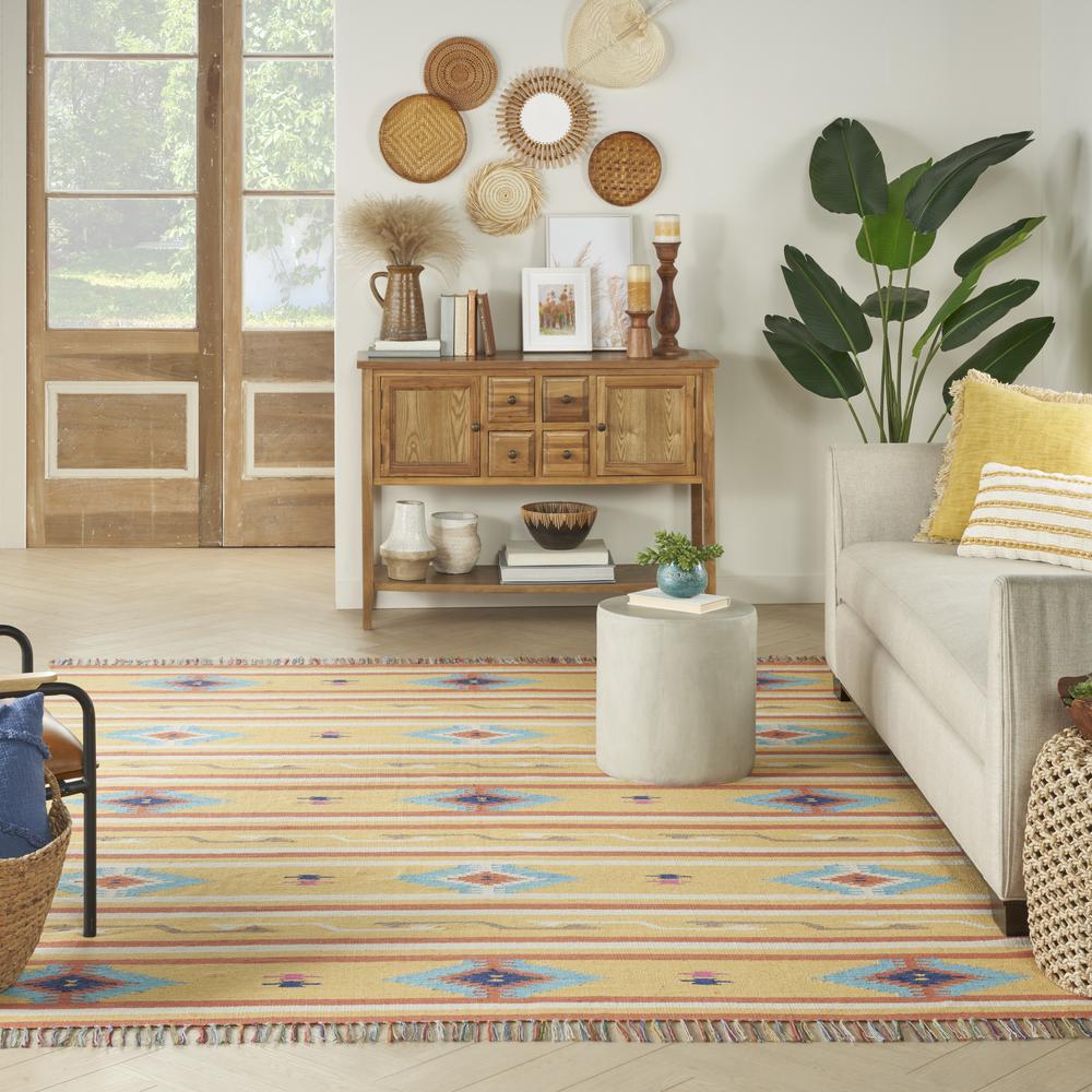 Southwestern Rectangle Area Rug, 8' x 10'. Picture 9